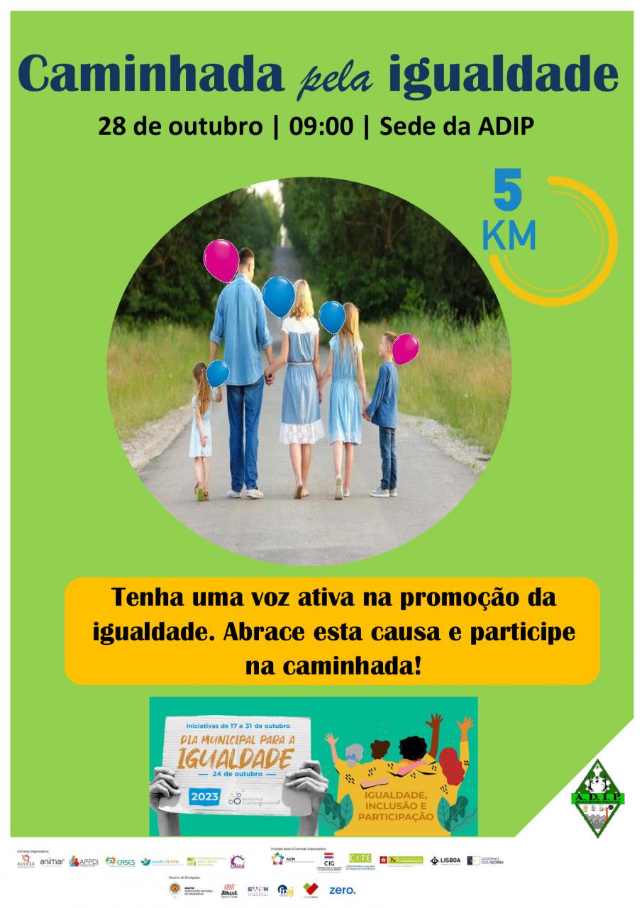 Caminhada pela igualdade.
